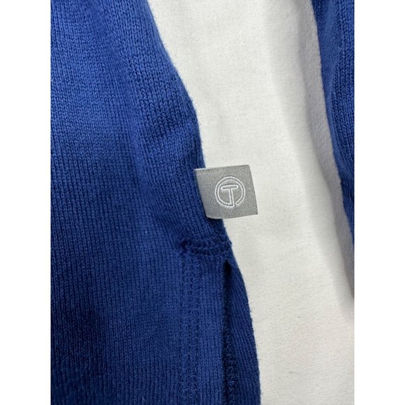 T by Talbots Striped Sweater sz XL P Blue/White - Picture 3 of 7